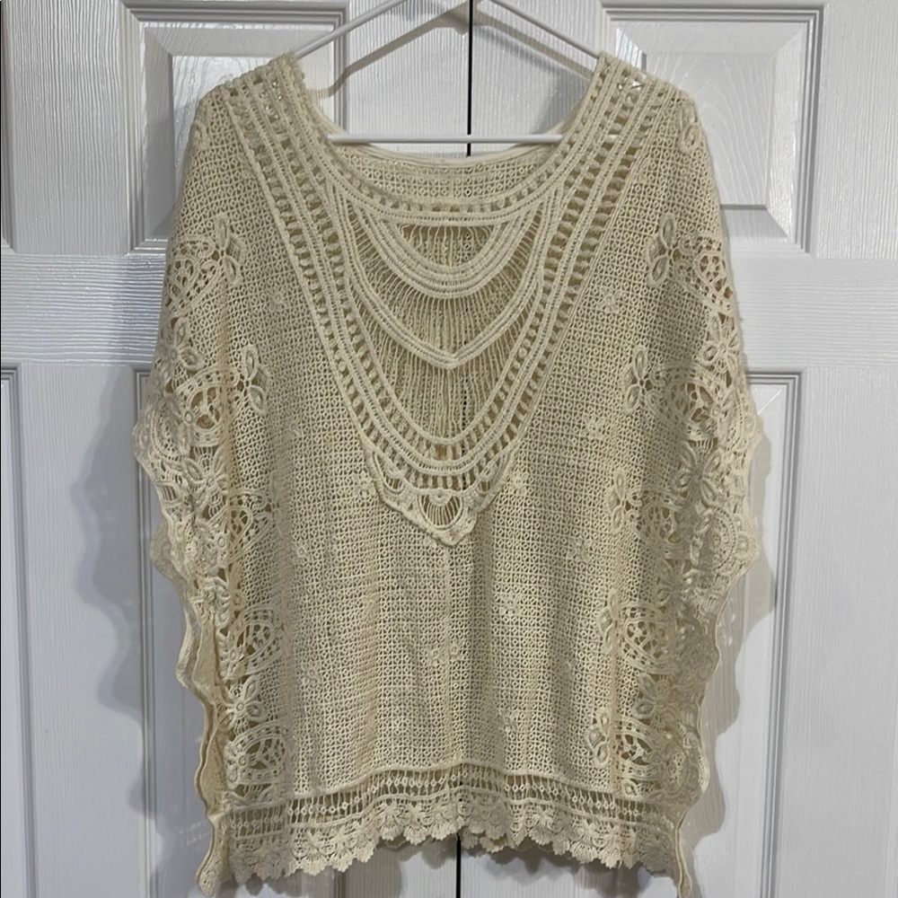 Elegant Cream Lace Blouse